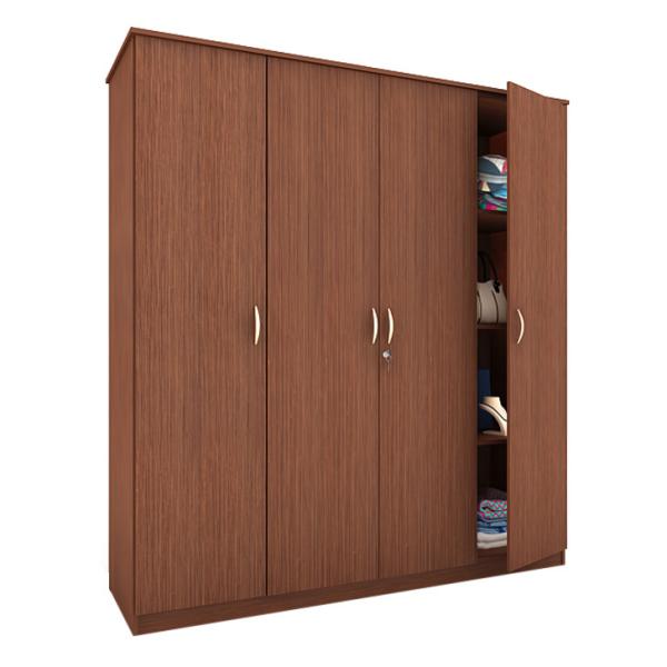Antique Style Sliding Door Wardrobe / Colored Solid Wood Wardrobe Closet