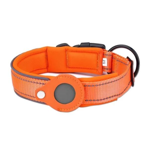 Manufacture Hot Sale Airtag Led Dog Pet Nylon Necklace Light Training Collar For Pet Dog