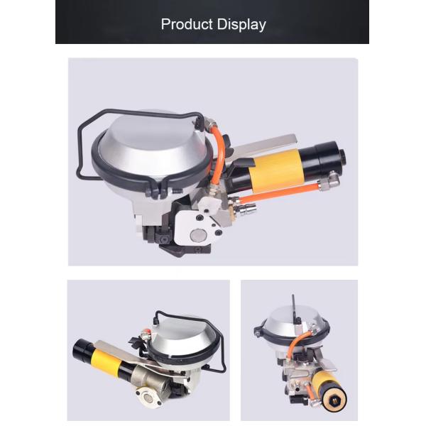 Handheld Combination Pneumatic 16mm 19mm Steel Strap Buckled Strapping Machine with 460*250*160MM Packing Type Wooden Box