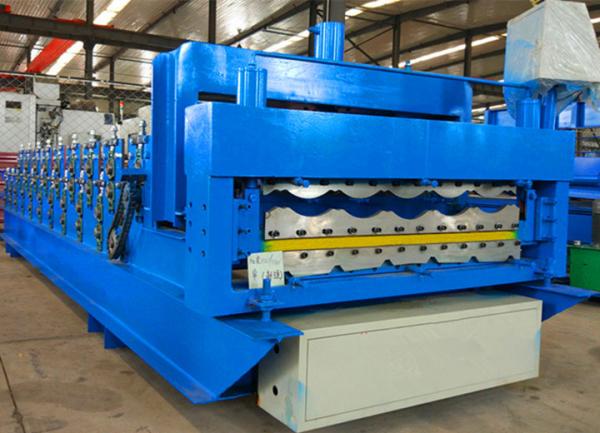 5.5kw galvanizou 6m/Min Corrugated Metal Roofing Machine