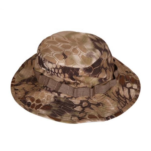 OEM Cotton 6 Color Desert Camo Boonie Hat Flat Embroidery Logo