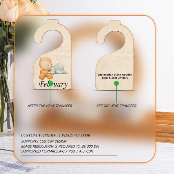 Dispositifs de séparation de placards en bois pour bébés pour l'impression par transfert thermique par sublimation