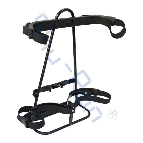 Golf Cart Black Metal Bag Attachment Holder - Mounts to Standard Safety Bar