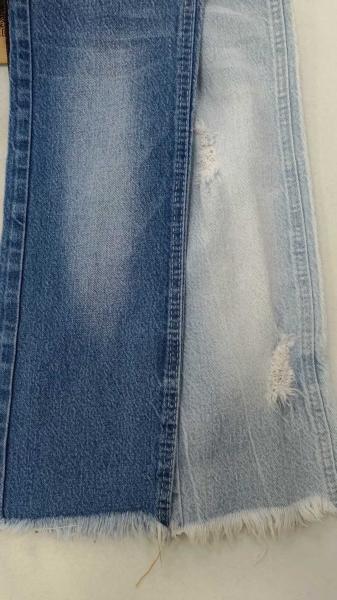 90% Coton 6% Rayonne 2% Spandex TISSU DENIM INDIGO FONCÉ 7S*10/20 extensible JSD3009
