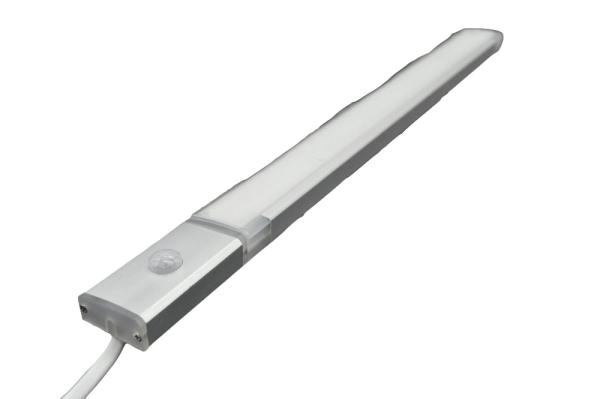 White color side 17W  1200mm length liner LED side view cabinet light with Sensor switch and DIY function avaible