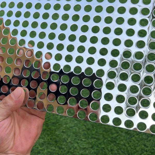 4x8ft Stainless Steel Perforated Sheet with Round Holes