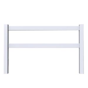 Horse Farm Garden PVC Ranch Fence White Black UV Resistance