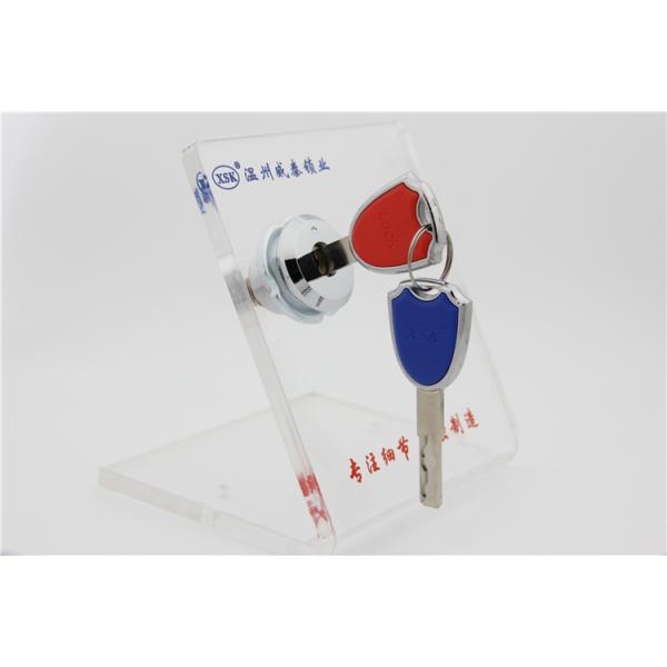 Wardrob Disc Tumbler Cylinder Cam Lock  Chrome Plated CCW 90 Degree