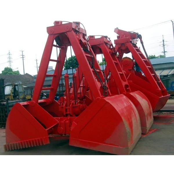 Mechanical Grab Clam Lifting Bucket For Crane Four Rope