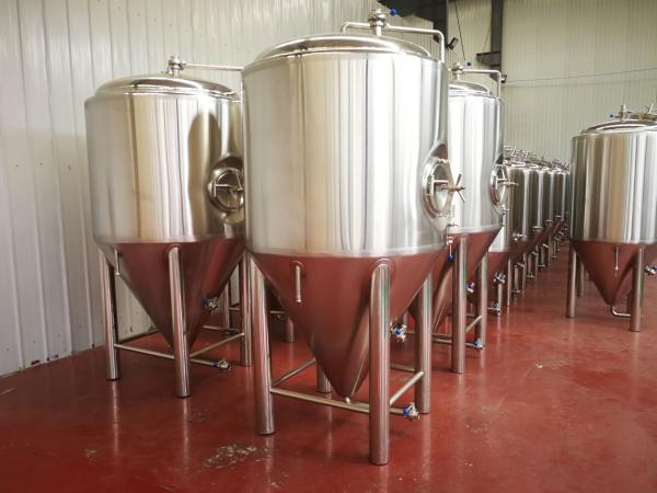 72 Cone Degree Stainless Steel Fermentation Tank , Brewery Fermentation Tanks