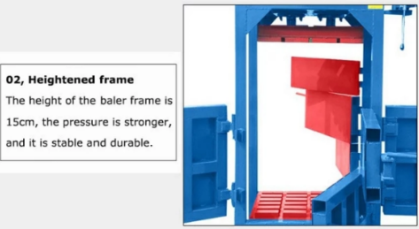 Vertical hydraulic scrap metal baling baler machine for sale