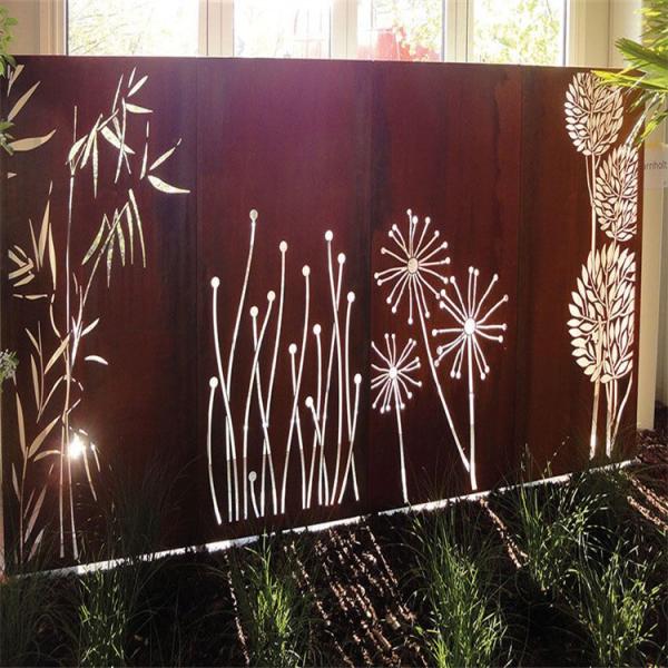 Tela de aço da privacidade de Corten dos produtos altos do jardim do metal da rigidez excelente