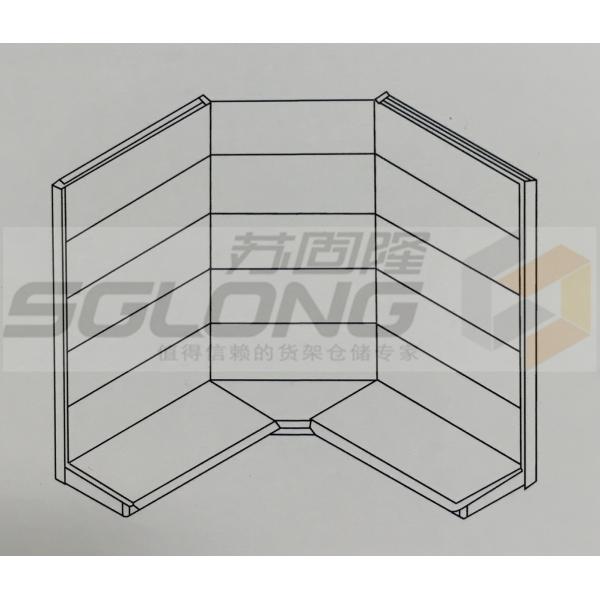 Блоки Shelving выдвиженческих угловойых стеллажей для выставки товаров супермаркета Маунта стены декоративные