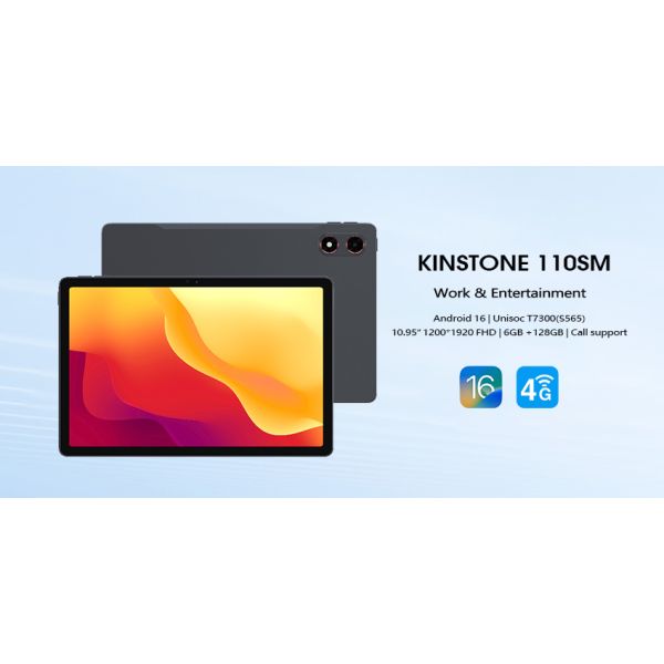 Kinstone 10.95 inch Andriod 16 Tablet PC 8000mAh, 4G Calling Tablet, 6GB+128GB