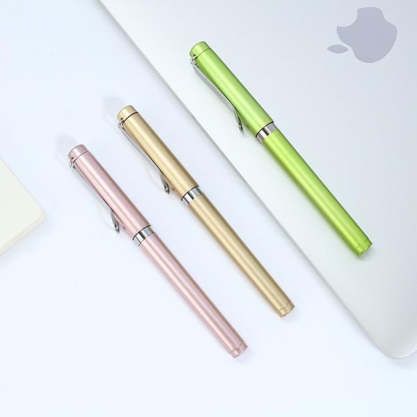 Business Advertising Neutral Pen 0.5mm Plastic Colorful Signature Pen With Logo