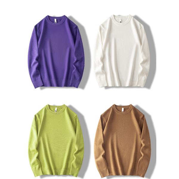 Men's Merino Wool Knitwear Stylish Lyocell Jumper Custom Solid Pullover Cashmere Cardigan