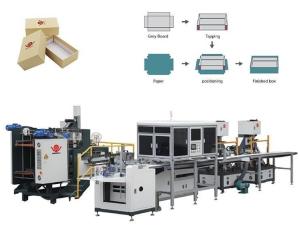 Cell Phone Box Making Machine / Automatic Rigid Box Machine For Rigid Boxes