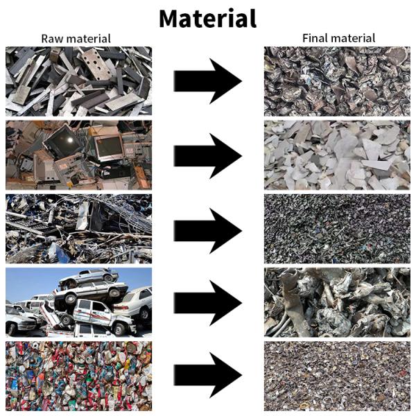 Building Material Shops 37kW Powerful Industrial Lithium Battery Scrap Metal Crusher