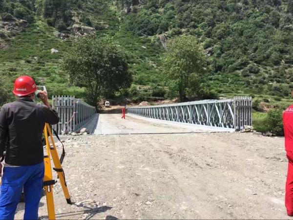 Compact 200,bailey bridge, steel bridge ,Double lane  ,7.35m ,Heavy Loading