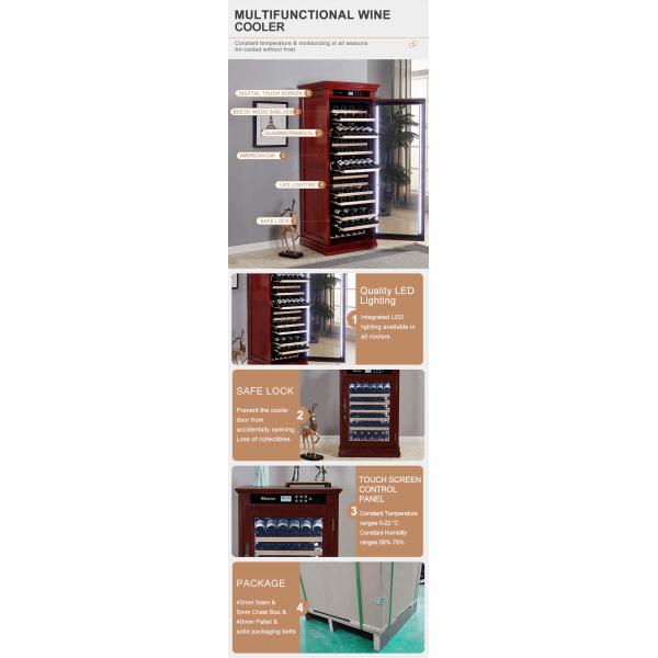 Double Layer Tempered Reversible Glass Door Kitchen Wine Cooler Electric Beverage Refrigerator