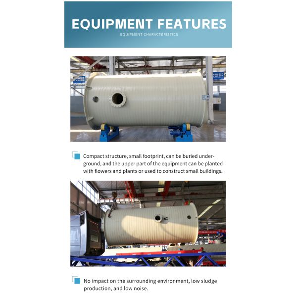 Safe And Reliable HMPP Integrated Pump Station Sewage Treatment Equipment