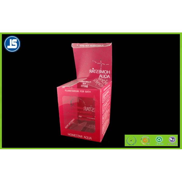 Коробка цвета ПВК складывая, красный цвет пластикового волдыря ПВК упаковывая для косметик