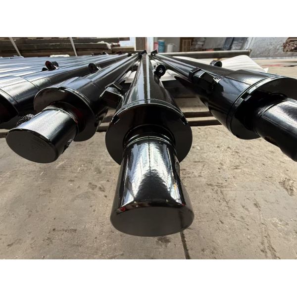 Hard Chrome Plated Telescopic Hydraulic Cylinder With Valve Block Integrated Boom Head