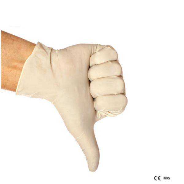 ODM White Breathable 100pcs/Box Disposable Latex Examination Gloves