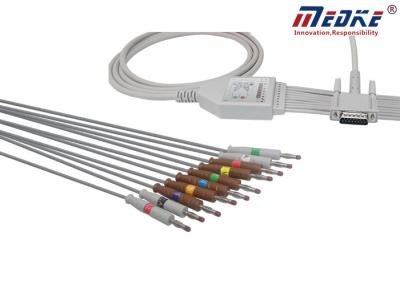 um tipo cabo da parte do ECG de HP com 10 a banana M3702C dos Leadwires AHA