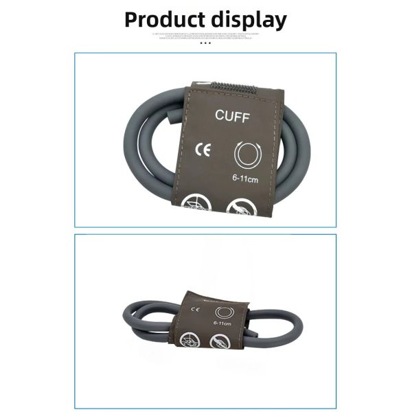 Newborn Infant Brown Non-Invasive Arm Circumference Monitor 6-11CM Infants Blood Pressure Strap Test Tubes Product