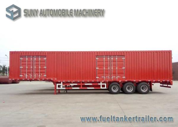 60 Cubic Heavy Duty Van Semi Trailer 3 Axles Box Semi Trailer 50T