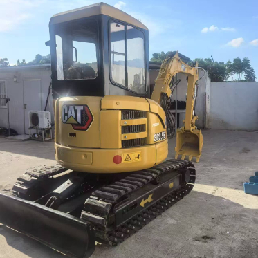 Used Caterpillar 303.5E excavator, original paint, core components intact