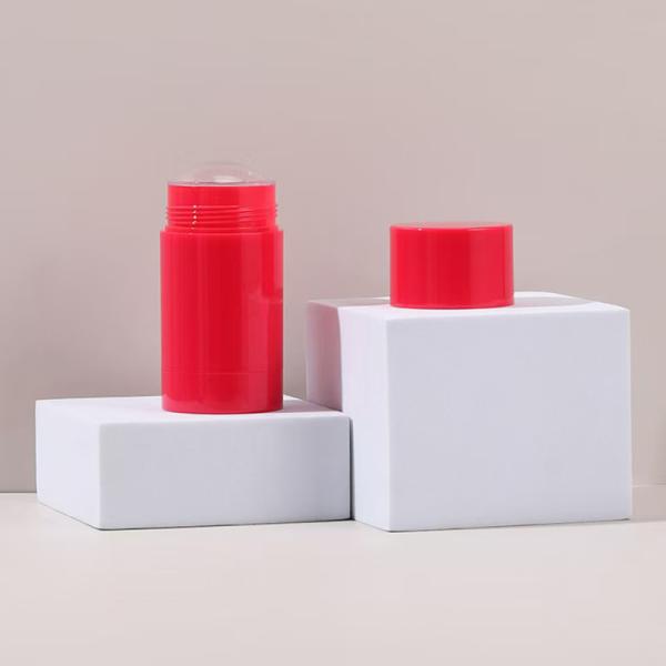 Contenedor cilíndrico de plástico AS de 15g, 30g, 50g, 75g y 100g para fragancias, bálsamo desodorante vacío