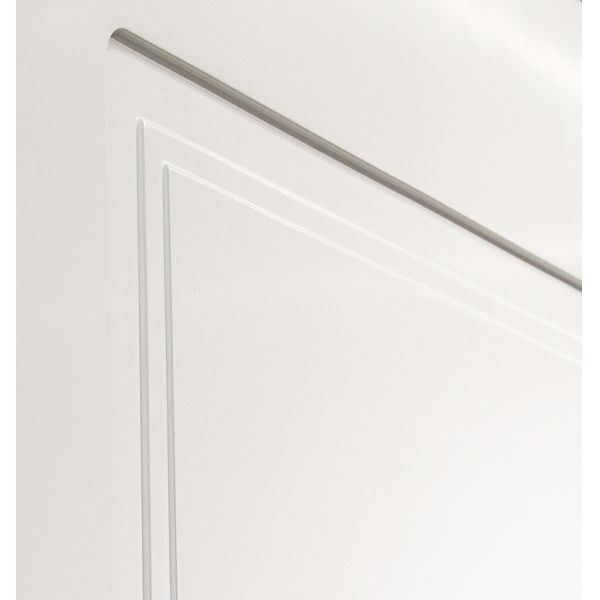 Aluminum Frame Bedroom Solid Wood Painted Interior Doors Sound Insulation Hinge Options