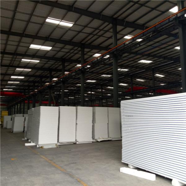 50mm smooth surface 0.376mm eps sandwich wall panel for prefab house