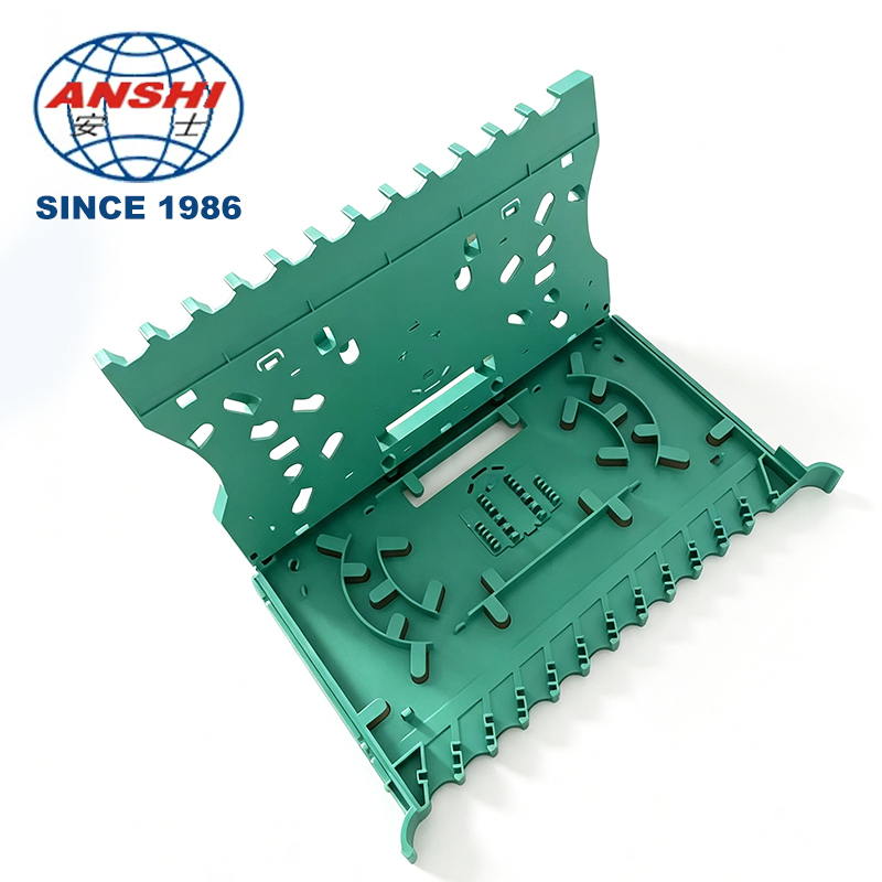 24 Core Fiber Optic Splice Tray, Integrated SC FC Connector, Telecom Grade 24C ODF Splice Tray Without Jumper