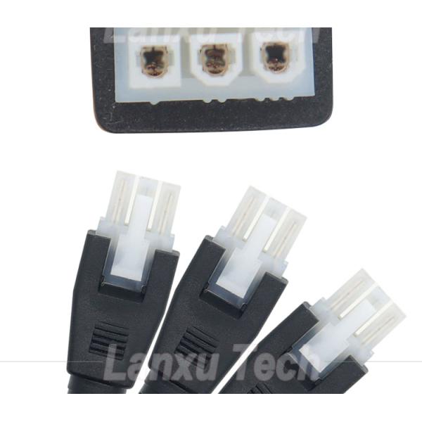 Overmolded Male to Male 6 Pin 2451350620 Molex Mini-Fit 4.2mm Pitch Connector Assembly Cable