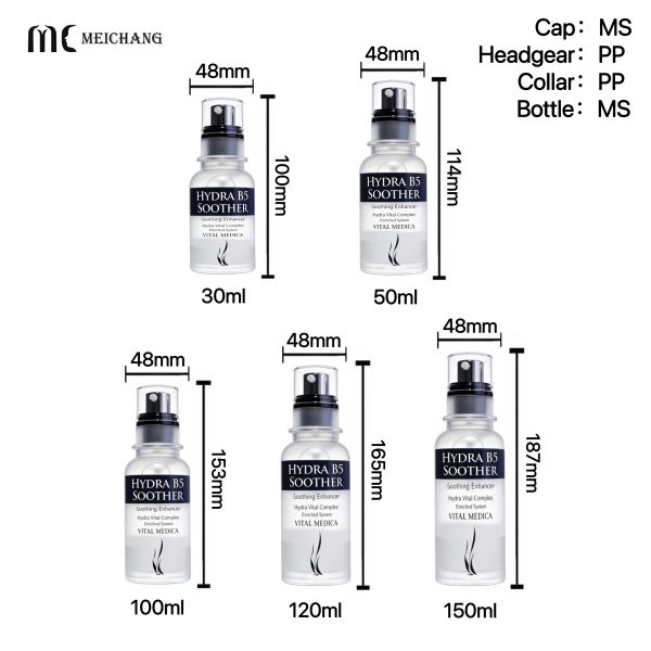 Medical-Grade Customizable Airless Pump Bottle with Freshness-Locking Technology for Serums