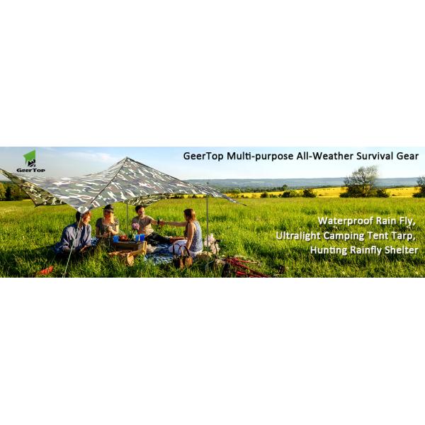 4 Persons Windproof 210T Polyester Camping Sun Shelter