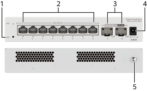 S5751-L8T2J-RUA 98012463 Ethernet Switch 8 Port With 8*10/100/1000BASE-T Ports