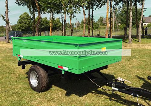 4TR3WT - 3-Way Dump Trailer Agriculture trailer with handbrake Loading capacity 4Ton