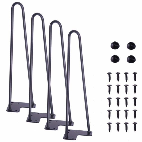 Modern Style Hairpin Legs 28inch Adjustable Table Legs for Metal Furniture