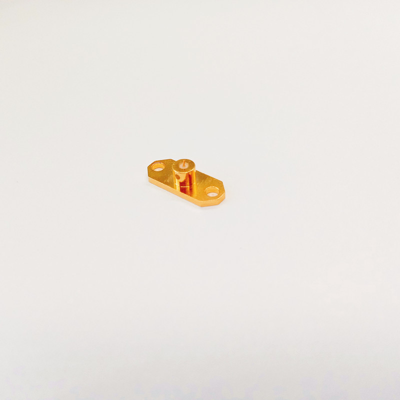 RF Coaxial Connector MINI SMP Male Gold Plated Brass DC-40GHz SMPM PCB Connector For Chassis