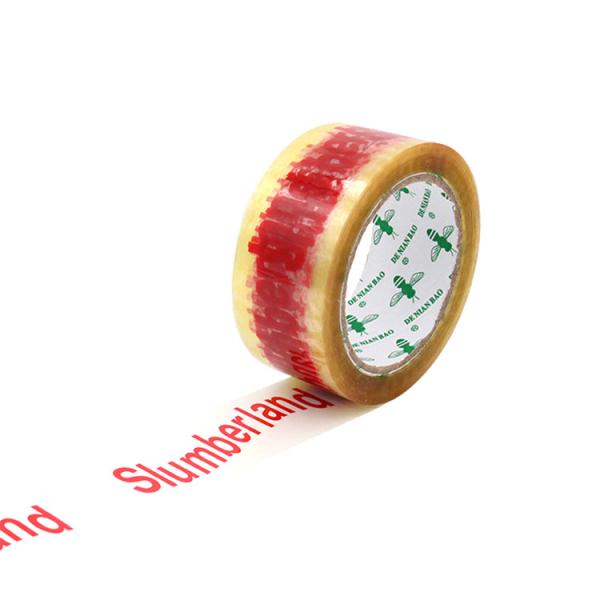 With Logo BOPP Printed Tape High Bonding For Carton Sealing And Masking