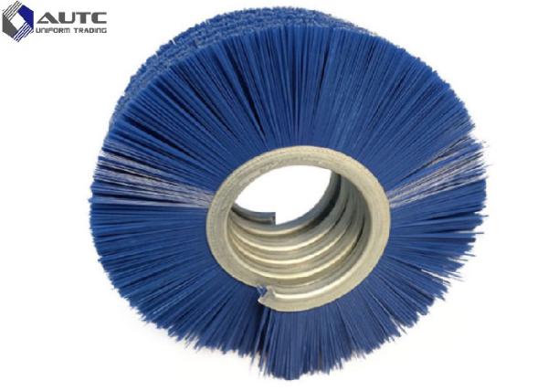 Base de alumínio branca do preto de nylon industrial espiral flexível do rolo da limpeza da escova