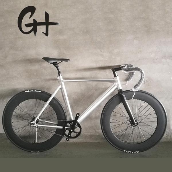 700C CE OEM 7005 Aluminum Alloy Fixed Gear Single Speed Adult 80MM Rim Carbon Fork Track Bike
