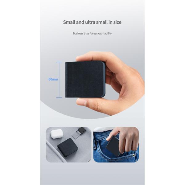 Foldable Wireless Charger With 5W~15W Fast Charging Black/Light Blue/Dark Blue/Red/Green