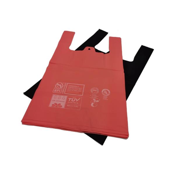 Singlet Shape 1 Mil Plastic Free Packaging Biodegradable Food Waste Bags