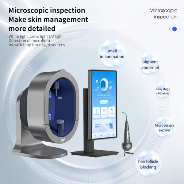 9 Spectrum Intelligence Bacterial Flora Detection 2in1 Scalp Scanner 3D Facial Analyzer
