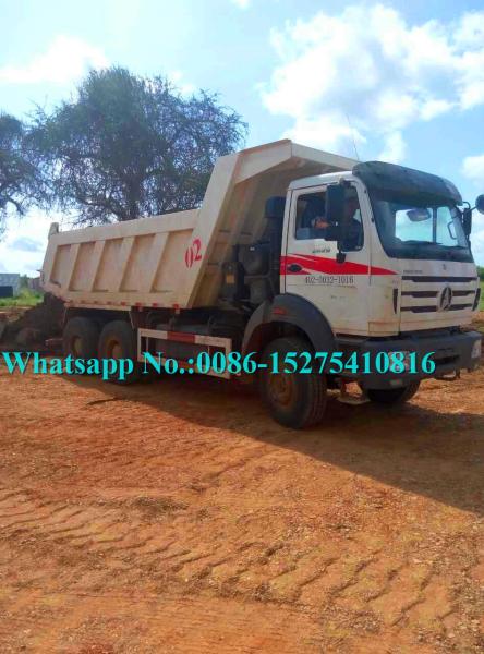 40 50 Ton 6x6 Dump Truck , 2638K 380HP All Wheel Drive Dump Truck LHD NG80B Cabin